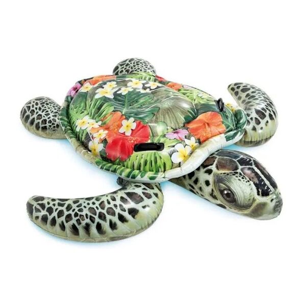 🐢 INTEX XL Realistic Sea Turtle Ride-On Pool Float - Picture 4 of 7